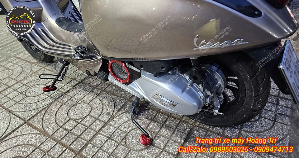 Đế chân chống Vespa Sprint - Primavera và Vespa GTS nhôm CNC